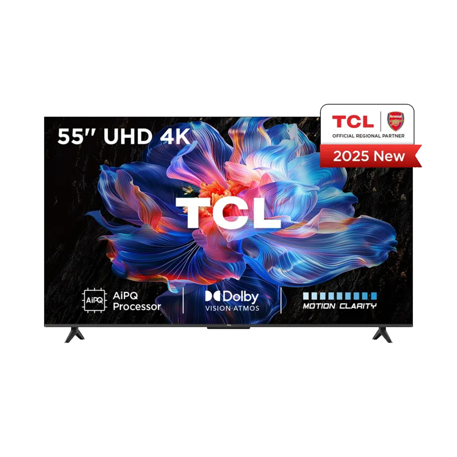 TCL 55"V6C 4K TV Google OS HDR10 HVA Panel Motion Clarity Dolby Audio; AiPQ Processor; 55V6C