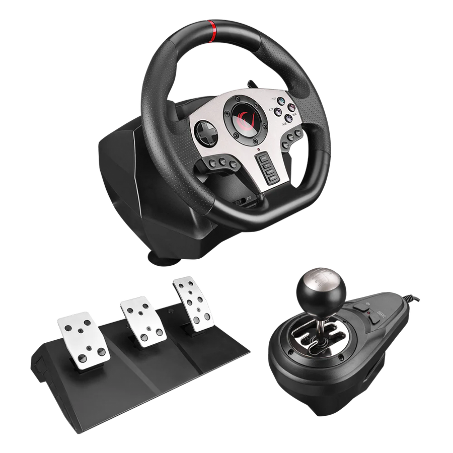 Volan pedale i shifter gaming RAMPAGE V902 PS3/PS4/PC/XBOXONE/XBOX360/SWITCH Steering Wheel