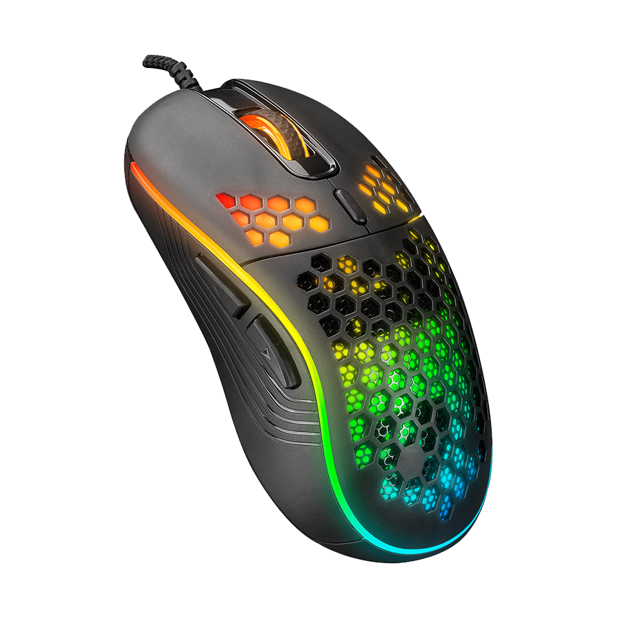 Miš Everest SM-G66 X-HOLE Usb Black 7D Optical 8000dpi LED Illuminated Gaming Mouse