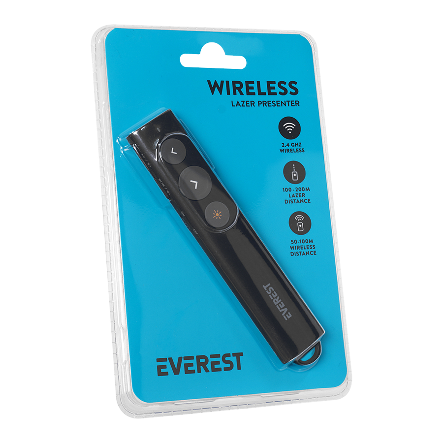 Prezenter + red laser pointer Everest TBA-11 2.4Ghz Type C punjenje, 40896 - Image 5