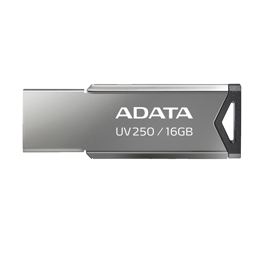 USB Memory stick Adata 16GB UV250 2.0 Silver Metal Style AUV250-16G-RBK