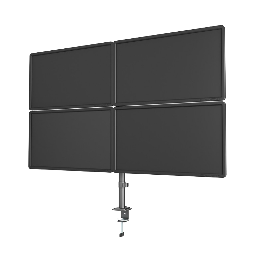 NOSAČ ZA ČETRI MONITORA GEMBIRD MA-D4-01, montaža na stol, (tilting, swivel), 13”-32”, up to 10 kg - Image 5