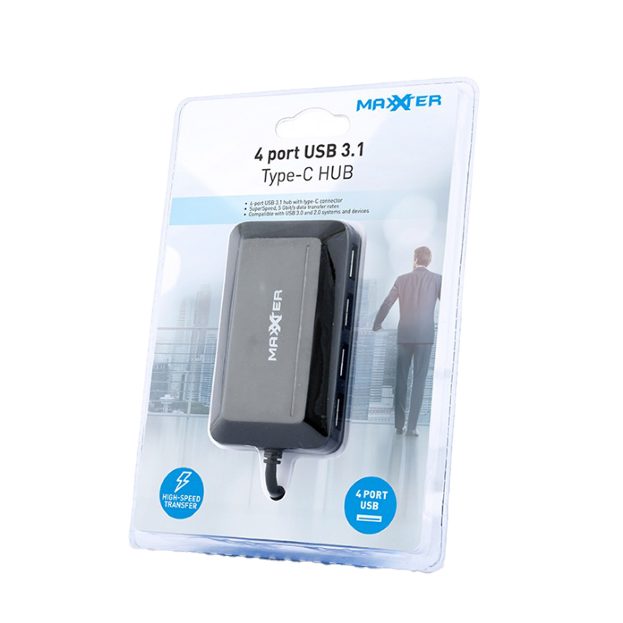 USB HUB GEMBIRD 4-port USB 3.1 Type-C hub, ACT-HUB3C-4P - Image 4