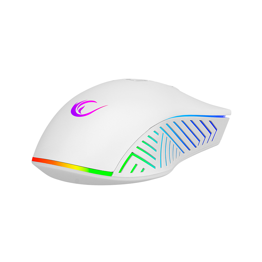 Miš gaming RAMPAGE SMX-G68 SPEAR Full RGB 7200DPI White 7D Macro Gaming Mouse - Image 5