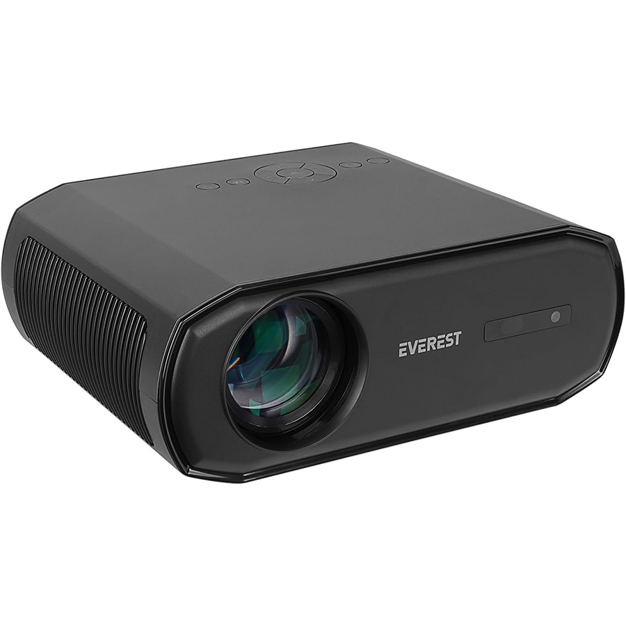 Projektor EVEREST PJ06 Grey/Black Auto Focus 1080P 9800 Lumens Android 9.0 4K Supported Full HD Projection Device with Tripod - Image 2