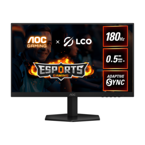MONITOR AOC LED 24G42E 23.8" Fast IPS Gaming 180Hz 1920x1080 (FHD) Adaptive Sync 0.5ms 300 cd/m2 1000:1 HDMI 2.0, DisplayPort 1.4, Tilt VESA