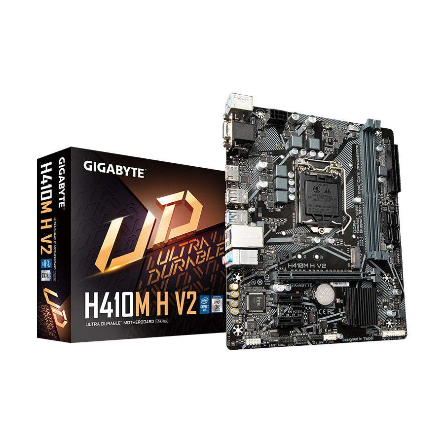 GIGABYTE MB H410M H V2 1.0 Intel H410;LGA1200;2xDDR4 VGA,HDMI,micro ATX