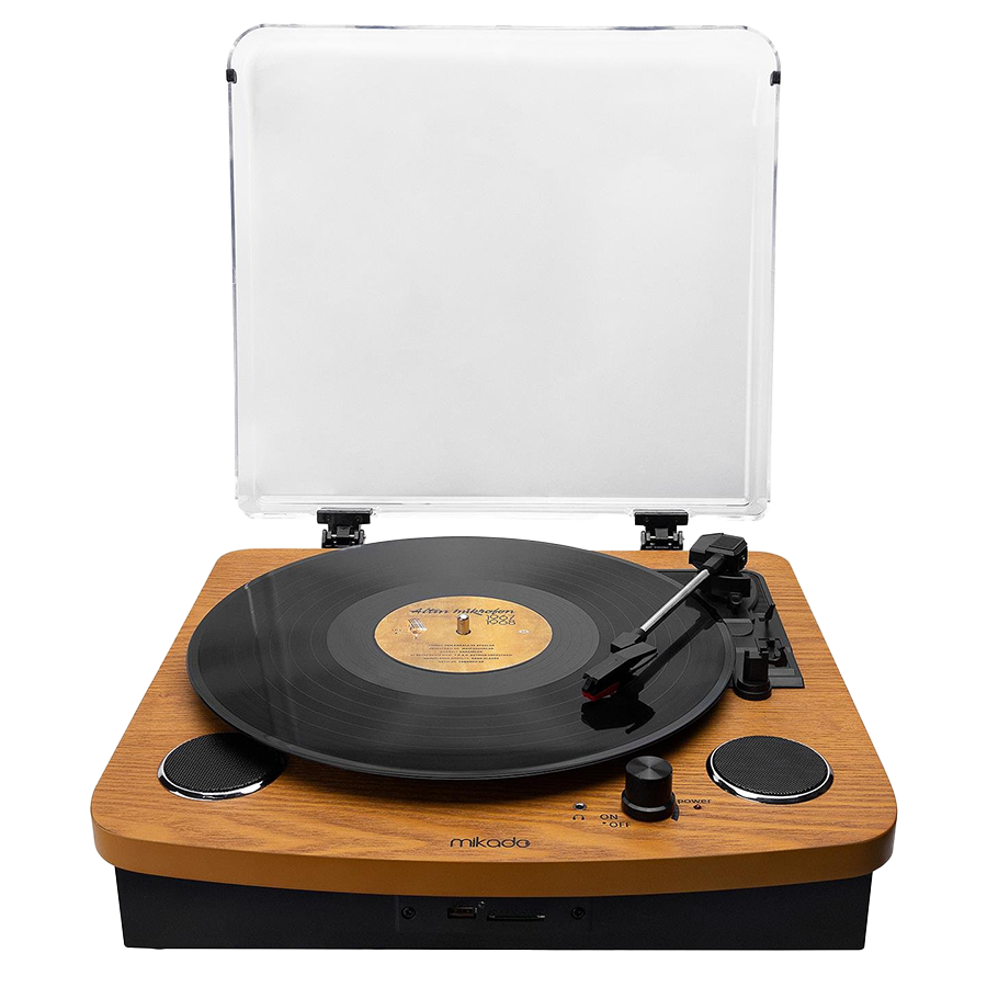 Gramofon Mikado Nostalgia MN-P235 VOYAGER Turntable Wooden USB-BT 3.5mm AUXIN, 35717 - Image 2