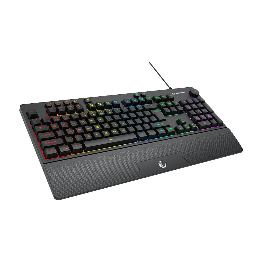Tastatura gaming RAMPAGE KB-GX65 SIMULA USB RGB illuminated 4 Macro-key English Layout wrist-supported, 42183 - Image 2