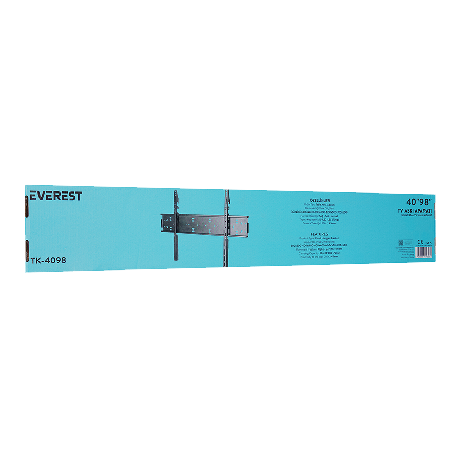 Zidni nosač Everest TK-4098 do 98" Max 70 kg 300x300-400x400-600x400 600x500- 700x500, 41711 - Image 4