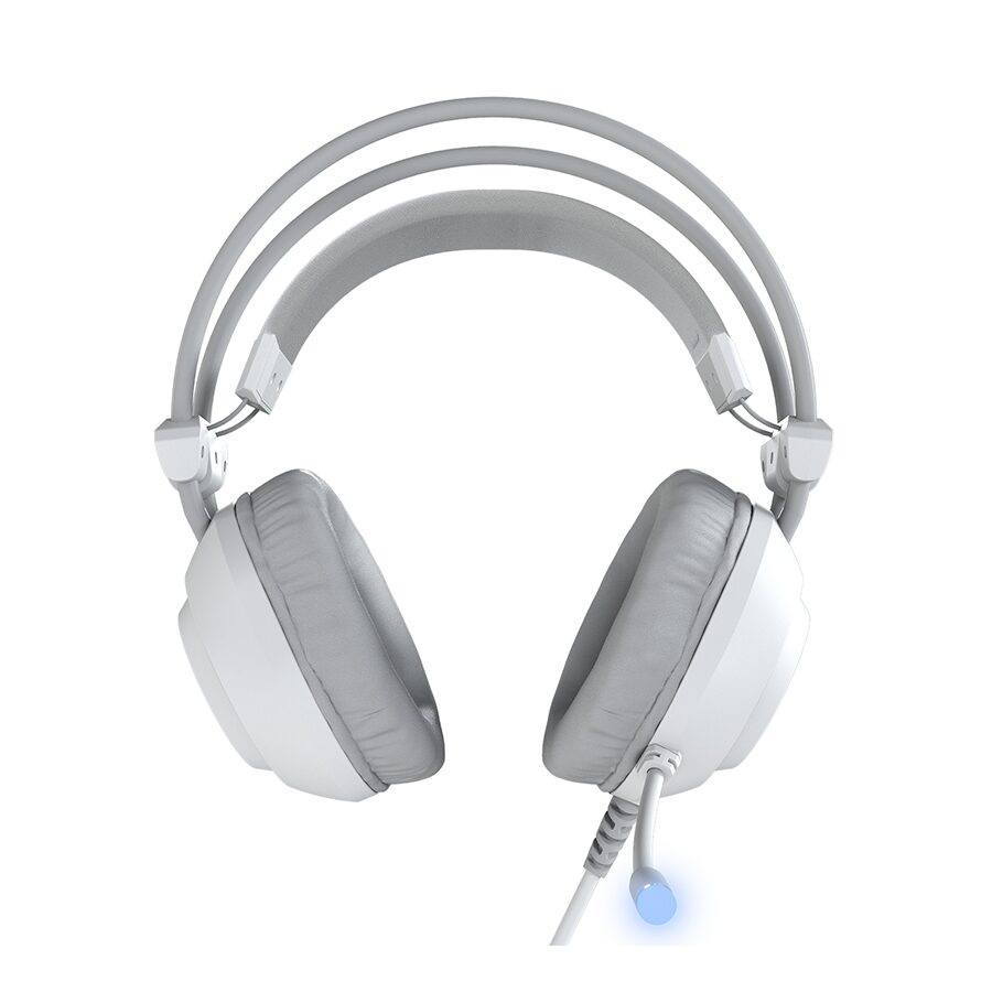 Slušalice sa mikrofonom gaming RAMPAGE RM-K19 RAGING PLUS White USB 7.1 Surround RGB LED Gaming Headset with Microphone, 40176 - Image 3
