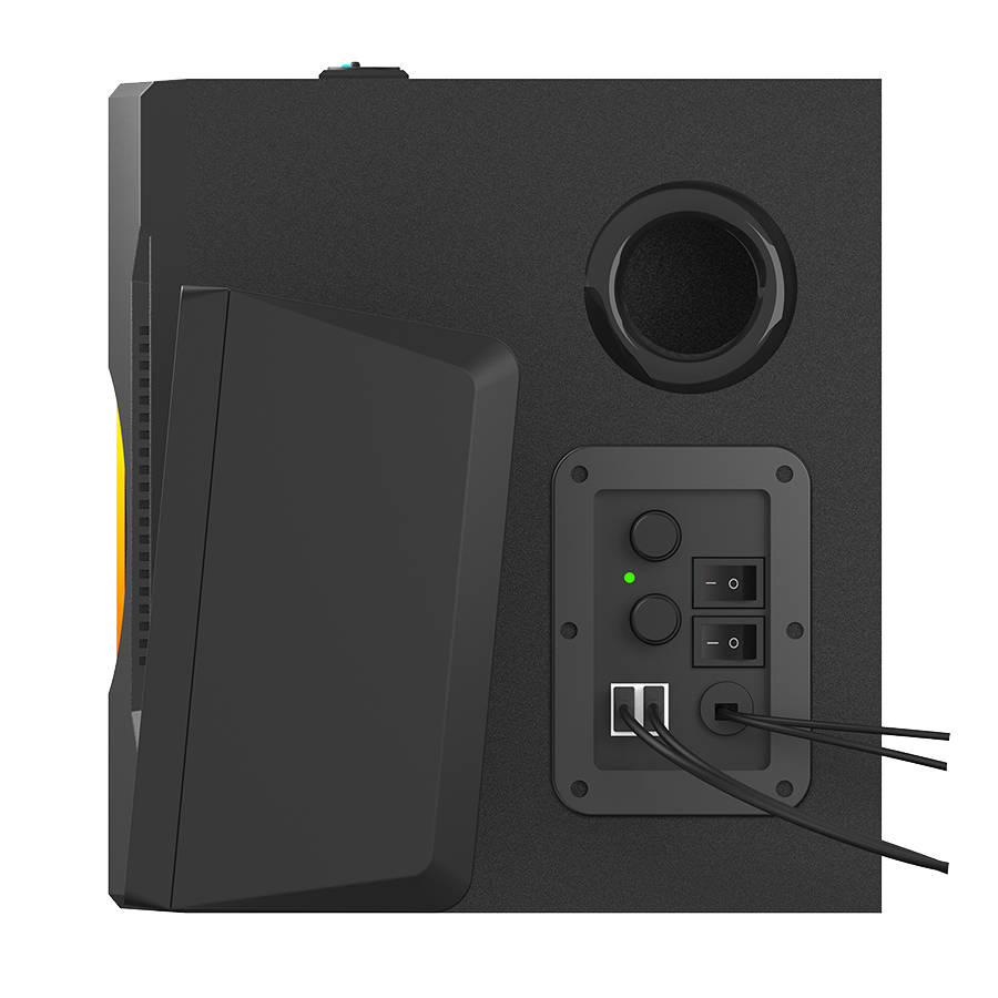Zvučnici 2.1 gaming Mikado MD-254 2 1 25W (5W*2 15W) USB SD FM FM Bluetooth supported RGB sound system, 40116 - Image 5