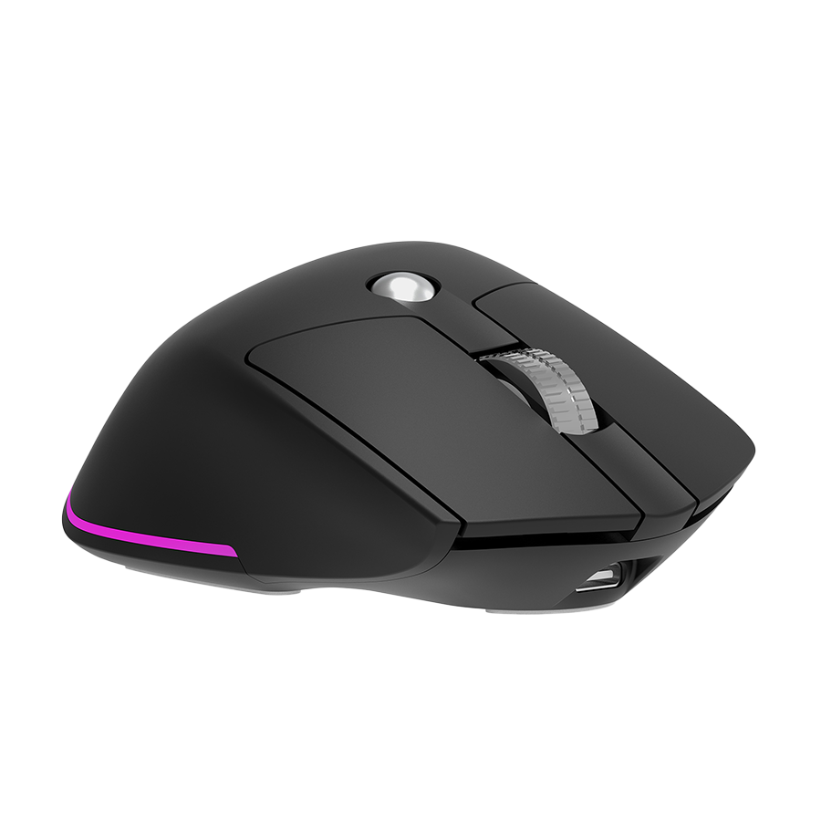 Miš Everest SMW- 178 Handy 2in1 Bluetooth 2,4GHz Black Rechargeable 4000 DPI Horizontal/Vertical Wheel Ergonomic RGB Mouse, 41042 - Image 4