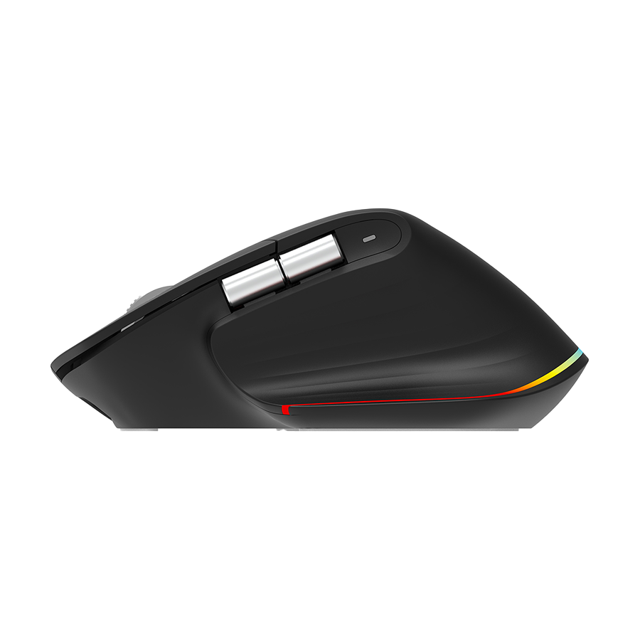 Miš Everest SMW- 178 Handy 2in1 Bluetooth 2,4GHz Black Rechargeable 4000 DPI Horizontal/Vertical Wheel Ergonomic RGB Mouse, 41042 - Image 5