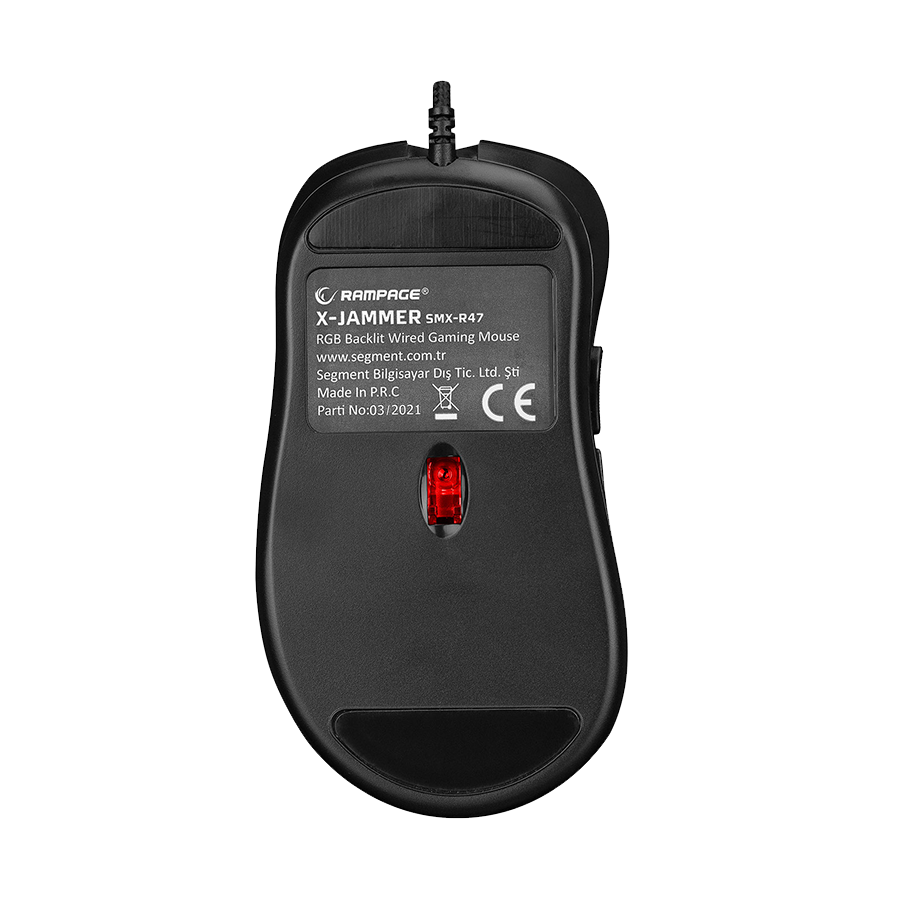 Miš gaming RAMPAGE SMX-R47 X-Jammer V2 USB Black RGB Light 12800 DPI 1000 Hz, 35086 - Image 6