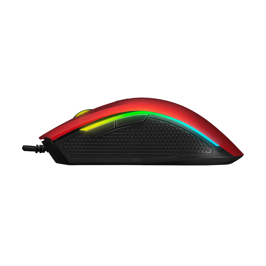 Miš gaming RAMPAGE SMX-R44 V2 Macrol Red 2800 DPI RGB LED 80 Million Huano Switch Gaming Player Mouse, 41490 - Image 4