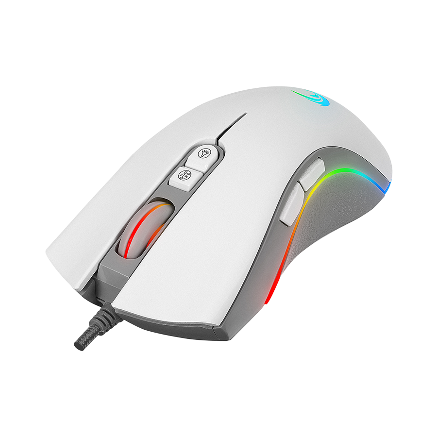 Miš gaming RAMPAGE SMX-R22 PhoenIX V2 White 7 key RGB 12800DPI, 39102 - Image 3