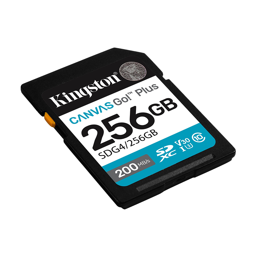 SD card Kingston 256 GB SDG4/256GB SDXC,r/w:200/160MB/s, DSLRs, mirrorless cameras, 4K video - Image 2