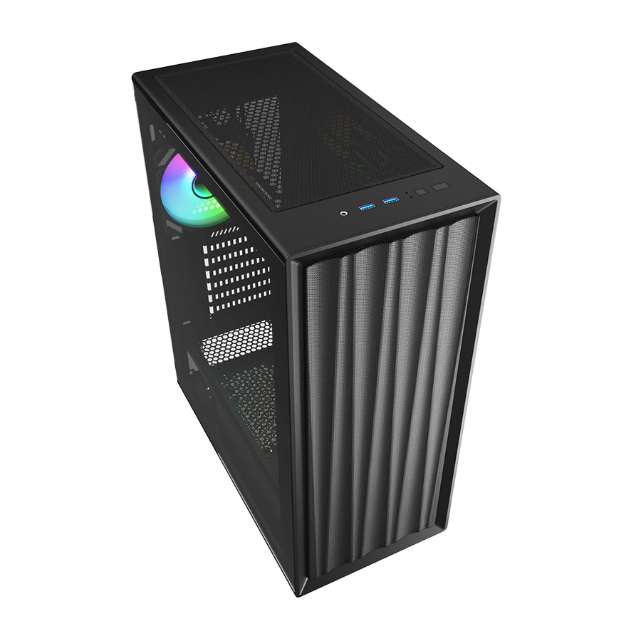 Kućište SHARKOON gaming, VK3 RGB Black ATX, ventilator 4x120mm - Image 3