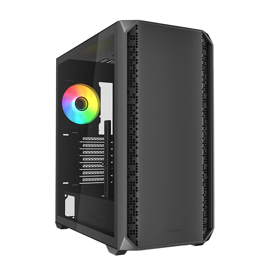 Kućište SHARKOON gaming, AK2 RGB Black ATX, ventilator 2x120mm