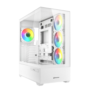 Kućište SHARKOON gaming, AK6 RGB White ATX, ventilator 4x120mm