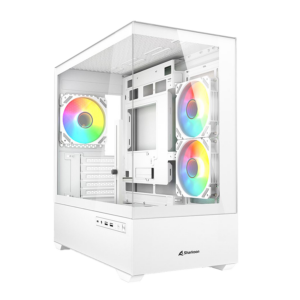 Kućište SHARKOON gaming, MK6 RGB White mATX, ventilator 3x120mm