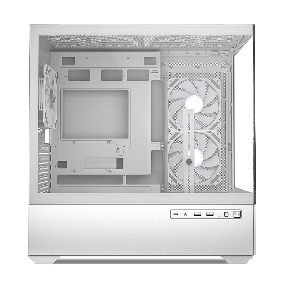 Kućište SHARKOON gaming, MK6 RGB White mATX, ventilator 3x120mm - Image 4