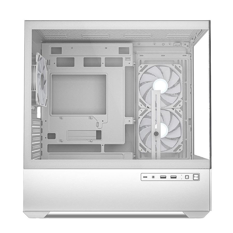 Kućište SHARKOON gaming, MK6 RGB White mATX, ventilator 3x120mm - Image 5