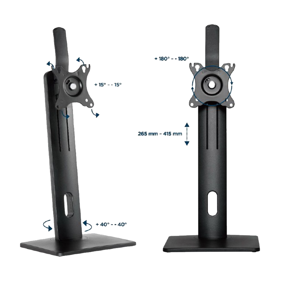 POSTOLJE NOSAČ ZA MONITOR GEMBIRD, MS-D1ST-01, Full-motion touchscreen desk stand - Image 5