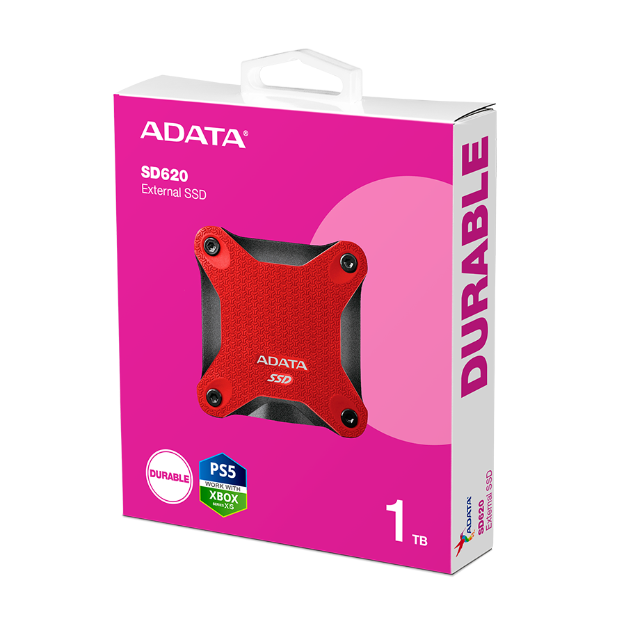SSD EXT ADATA SD620-1TCRD 1TB SD620 USB-A 3.2 Gen 2 Crveni 550/480 Mbps SD620-1TCRD - Image 4
