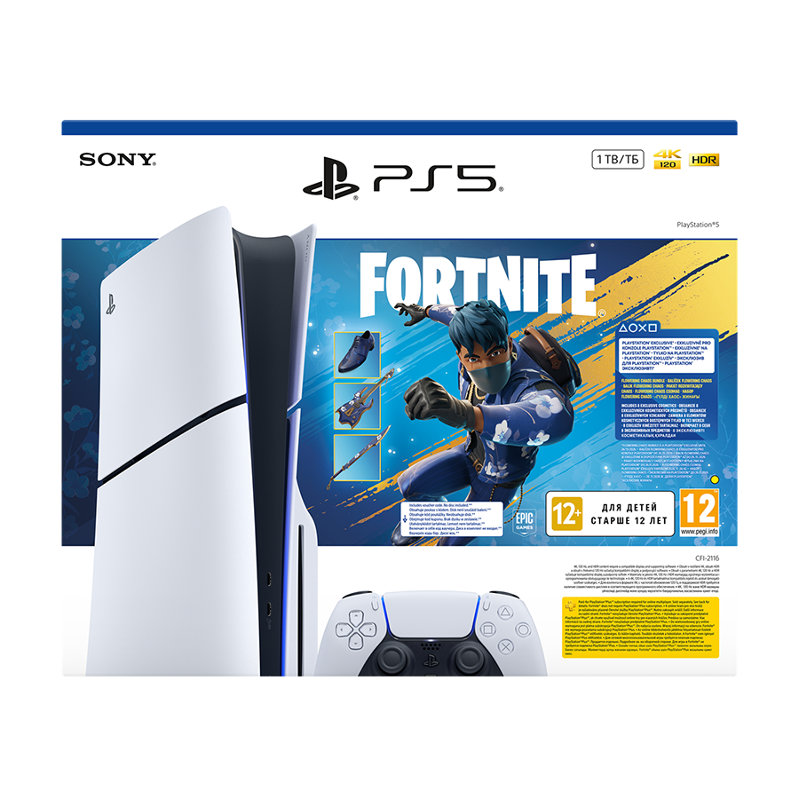 PlayStation 5 Slim E chassis + Fortnite Flowering Chaos VCH 1000049837 (disk ver.1TB)