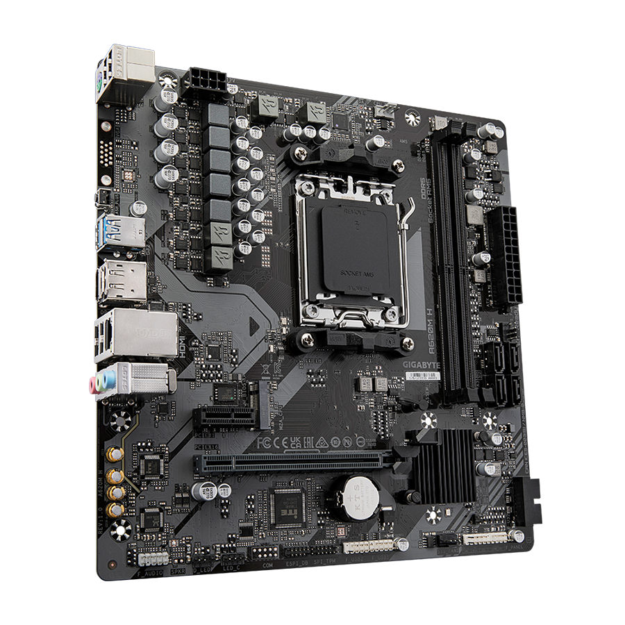 GIGABYTE MB A620M H 1.0 AMD A620;AM5;2xDDR5;M.2 RAID;HDMI,DP,mATX - Image 2