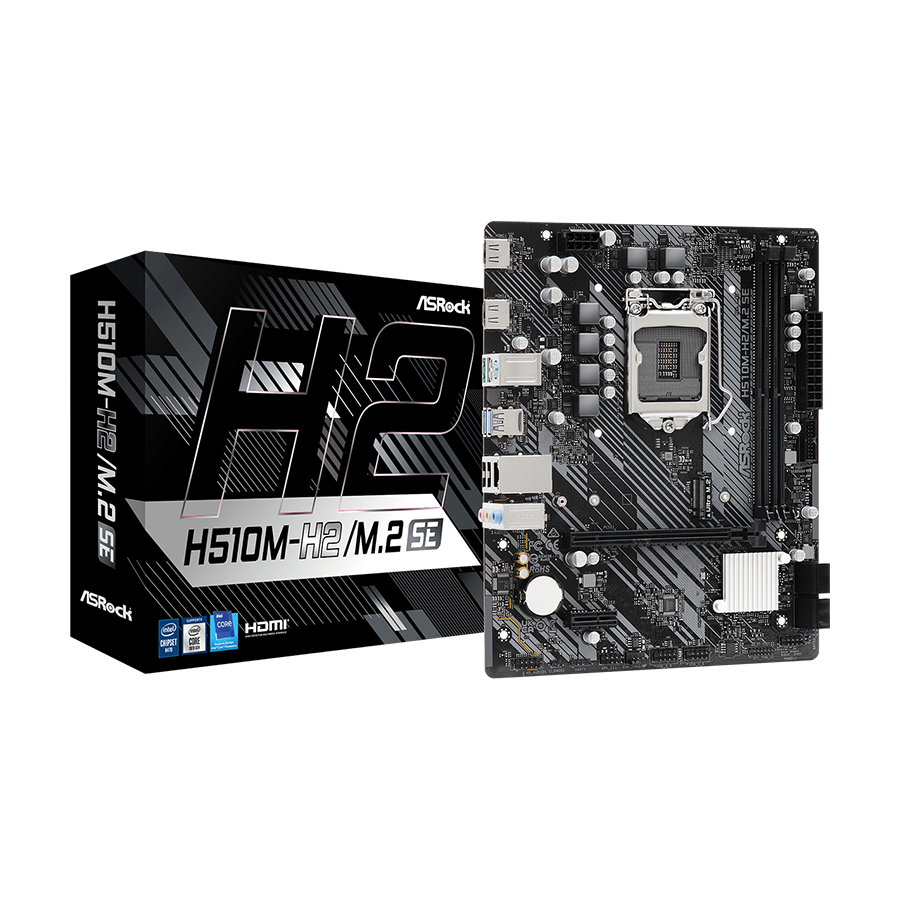 ASROCK MB H510M-H2/M.2 SE Intel H470, LGA1200, 2xDDR4 4xSATA, M.2, 2xHDMI, RAID, microATX
