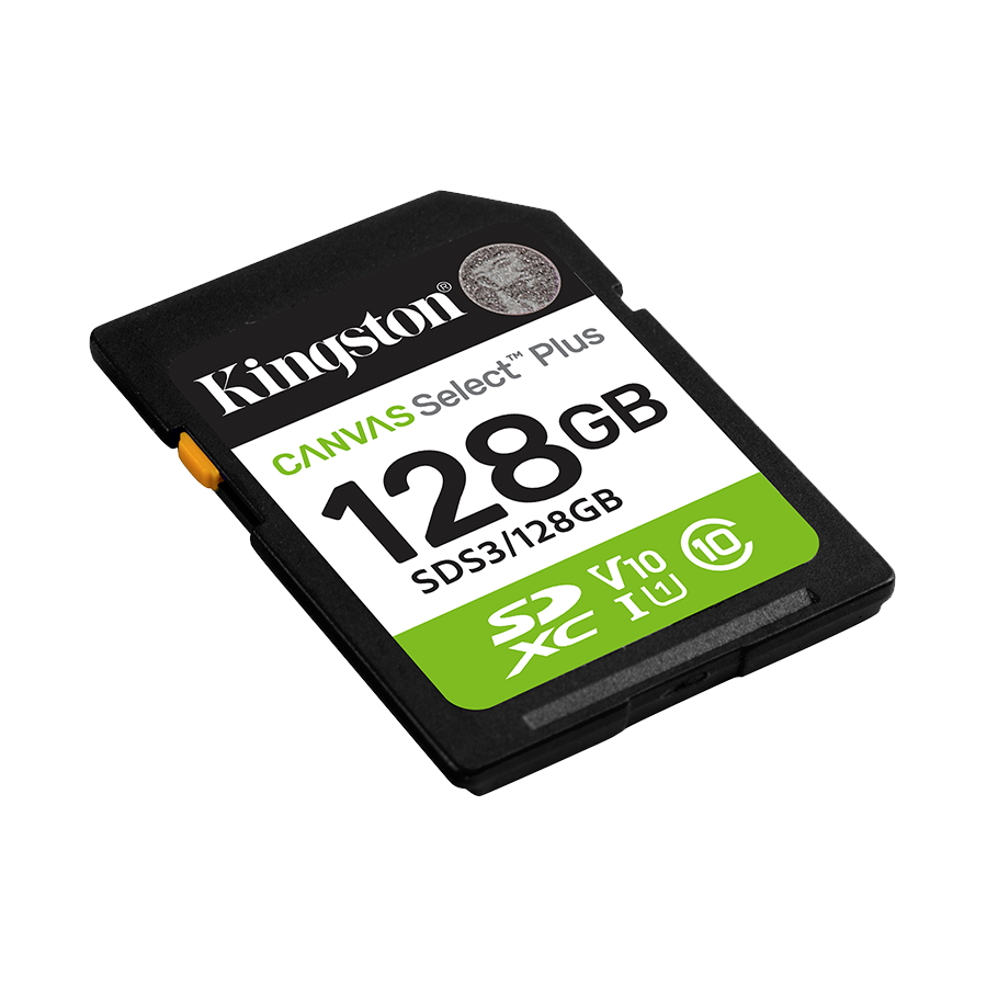 SD card Kingston 128 GB SDS3/128GB Class10 Canvas Select Plus SD adapter;100MBs Read,Class 10 UHS-I - Image 2