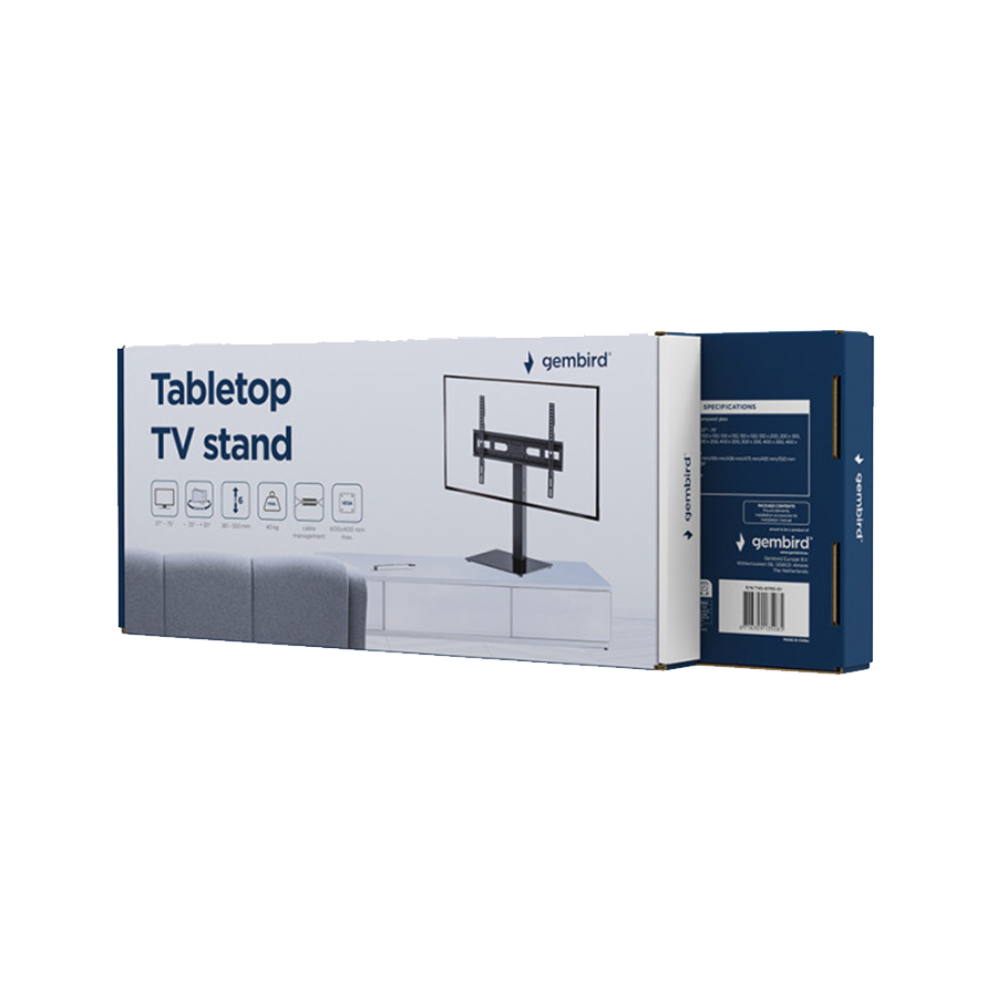 Stalak/Nogara za TV VESA GEMBIRD TVS-D75S-01 black, 37" - 75" - Image 5