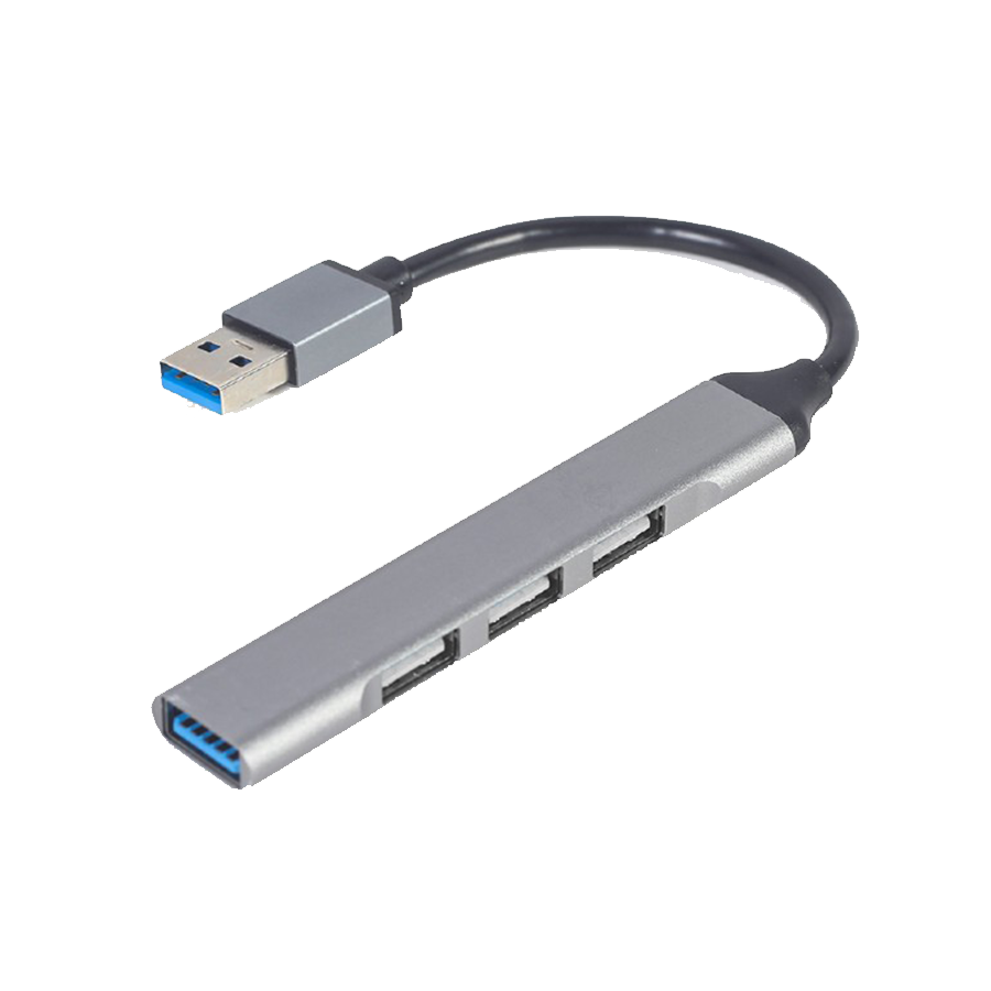 USB HUB 4-port USB hub (USB3 x 1 port, USB2 x 3 ports), silver GEMBIRD UHB-U3P1U2P3-02 - Image 2