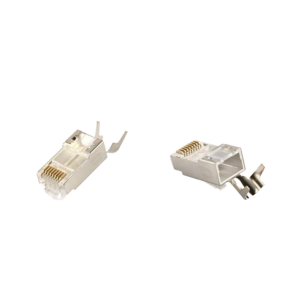 Konektor 10 komada GEMBIRD LC-PTF7-01/10, Shielded modular CAT7, pass-through type plug 15u" gold, plated