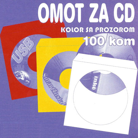 Omot za CD/DVD papirni KOLOR 100 kom TTO 400400 - Image 2