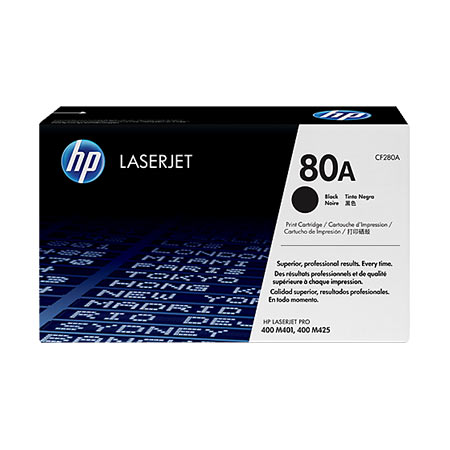 Toner HP CF280A No.80A Black, za M401n, M401dn, M401dw, M425d, 2700 strana