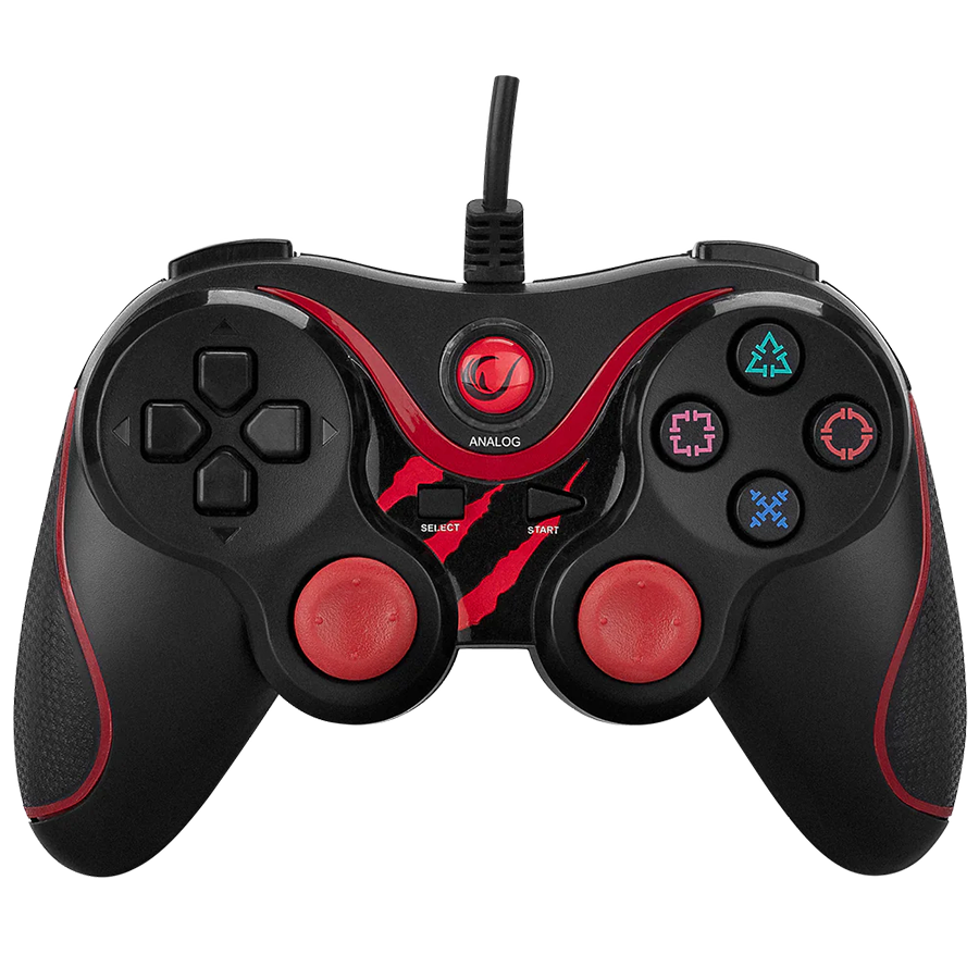 Game Pad gaming RAMPAGE Nebulix PS3/PC Red USB 1.8m Joypad, 40715 - Image 2
