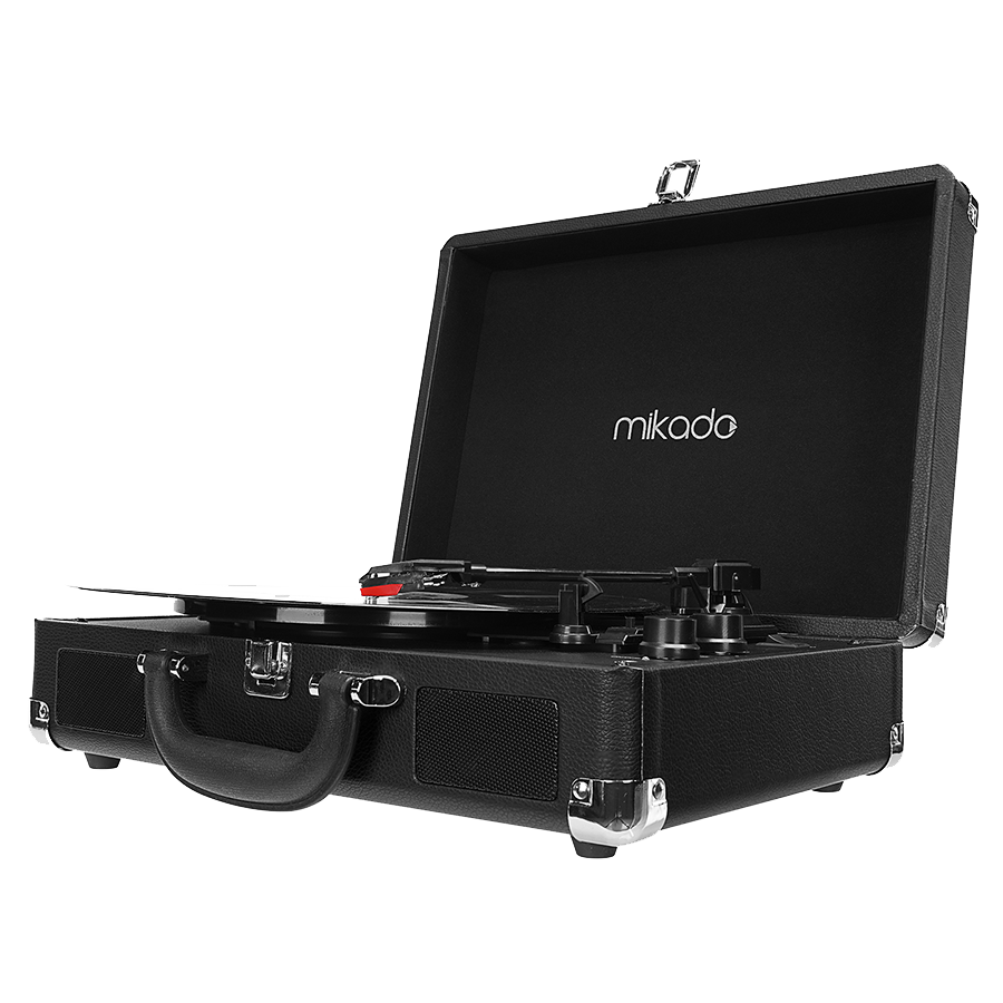 Gramofon Mikado Nostalgia MN-P317 Black Turntable + Rca + Bluetooth Supported Music Box, 22397 - Image 5