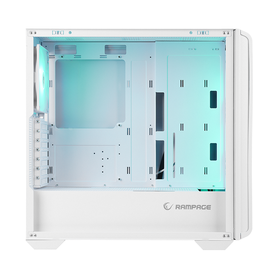 Kućište gaming RAMPAGE CRAFT White Mesh Type-C*1 Usb3.0*2 HD Audio 1*14CM 3*12CM ARGB Fan ATX Mid-T, 39988 - Image 2