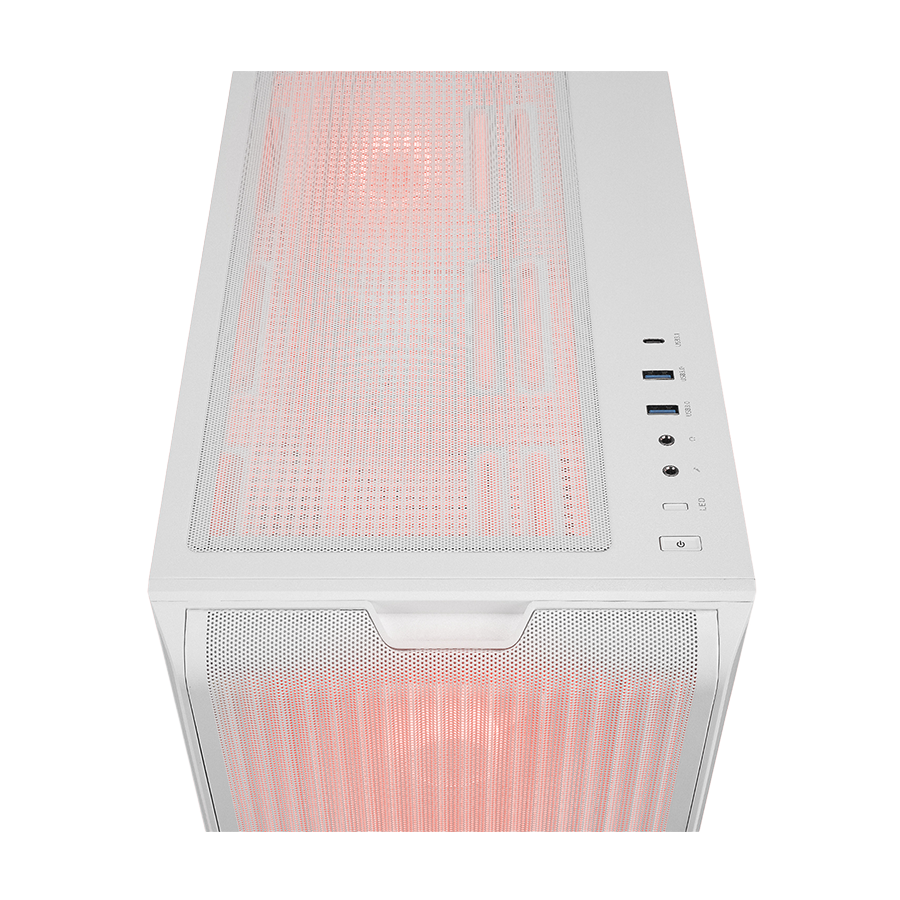 Kućište gaming RAMPAGE CRAFT White Mesh Type-C*1 Usb3.0*2 HD Audio 1*14CM 3*12CM ARGB Fan ATX Mid-T, 39988 - Image 3