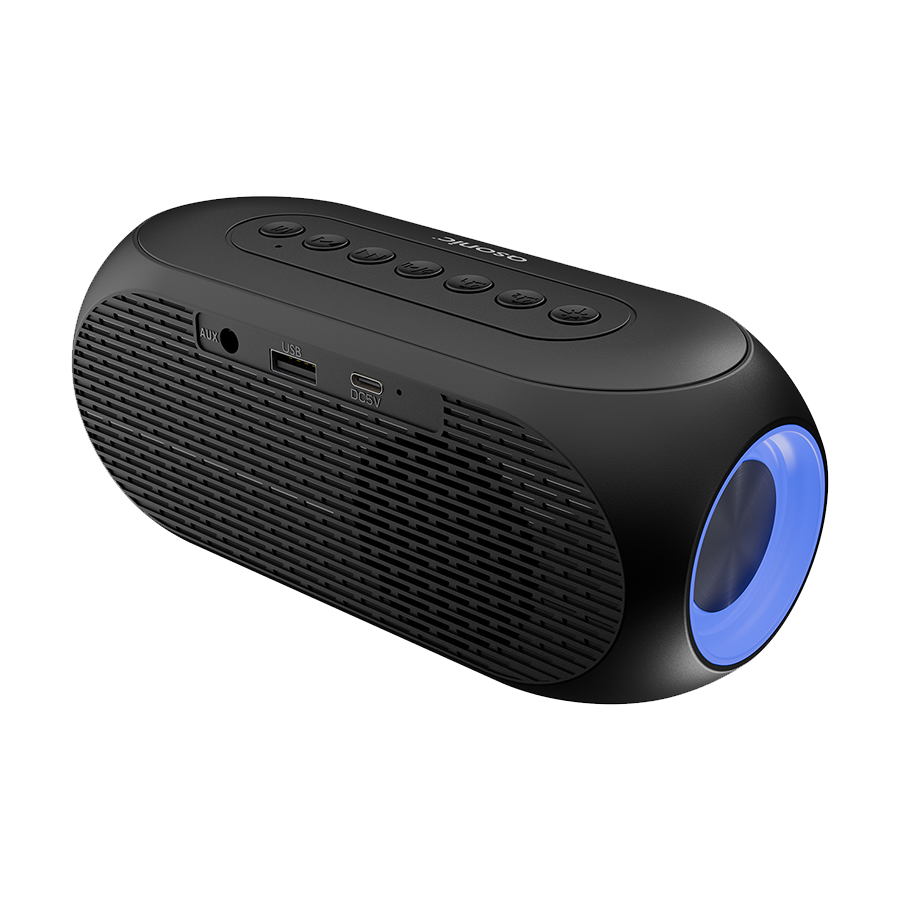 Digitalni sat sa zvučnikom i alarmom za mobitel bluetooth, Asonic AS-W6 1200MAH 5W Black, 40522 - Image 5