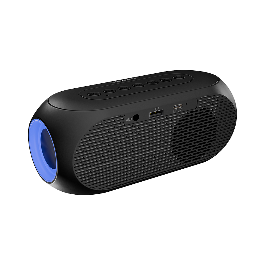 Digitalni sat sa zvučnikom i alarmom za mobitel bluetooth, Asonic AS-W6 1200MAH 5W Black, 40522 - Image 6