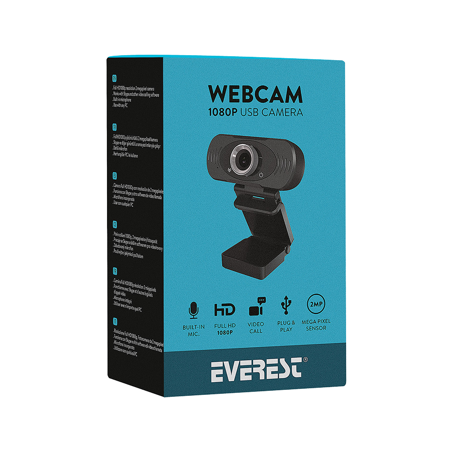 WEB camera Everest Original SC-HD03 1080P Full HD Usb Metal Tripod, 34444 - Image 7