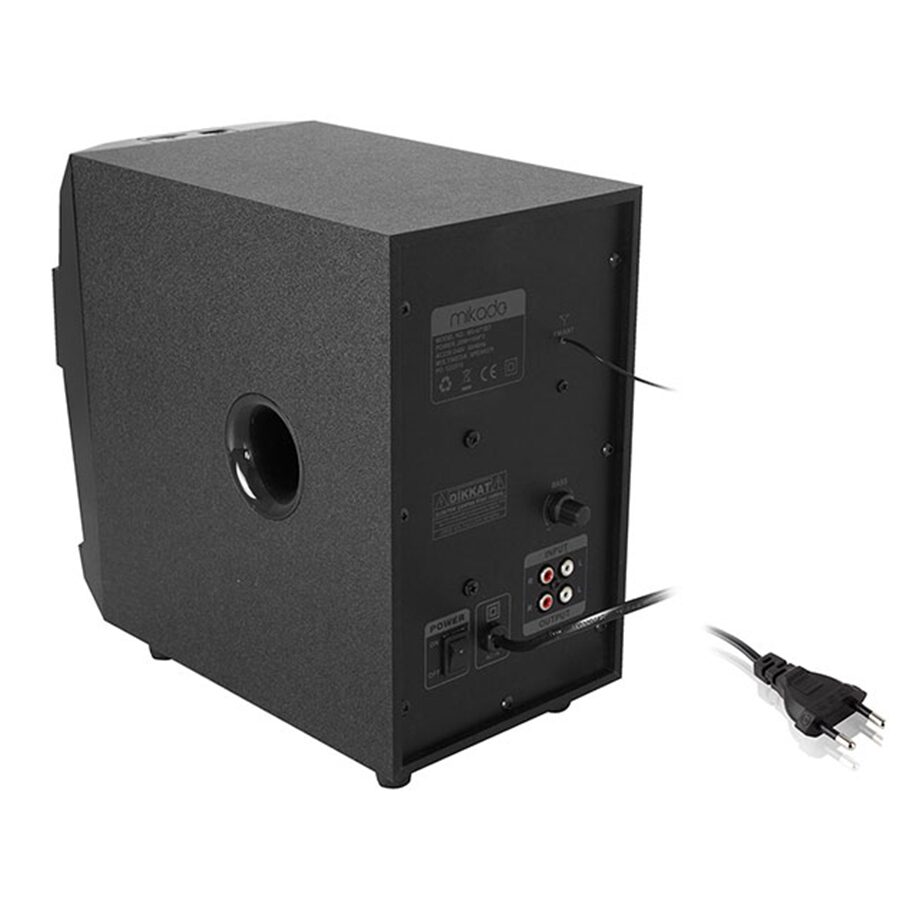 Zvučnici 2.1 gaming Mikado MD-671BT 2 + 1 40W RMS Black Usb + SD + Fm SupportedMultimedia Bluetooth Speaker, 22077 - Image 3
