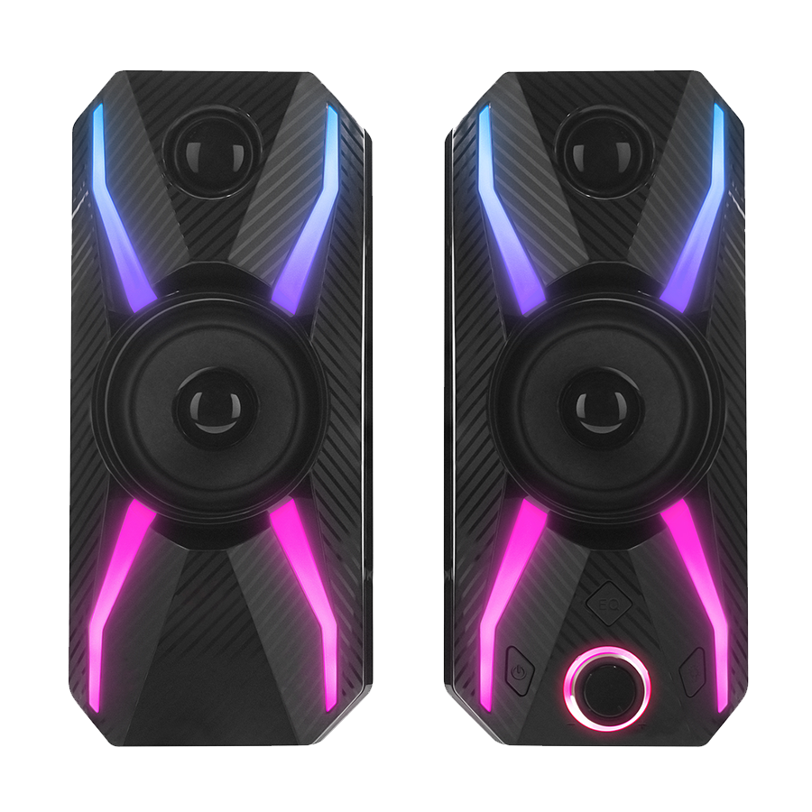 Zvučnici 2.0 gaming RAMPAGE RMS-X5 2.0 Black Multimedia Gaming USB Speaker, 39545 - Image 2