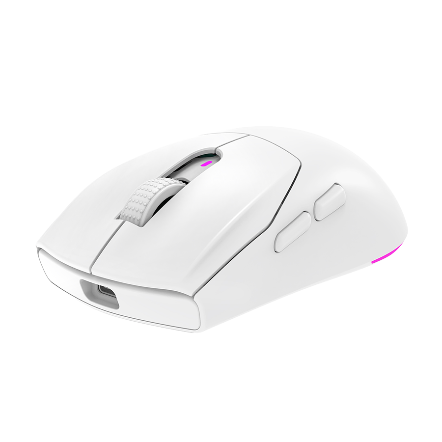 Miš gaming RAMPAGE PROTE M5 Pro Wireless White RGB LED Charged 26000 DPI 3395 Sensor, 41247 - Image 2