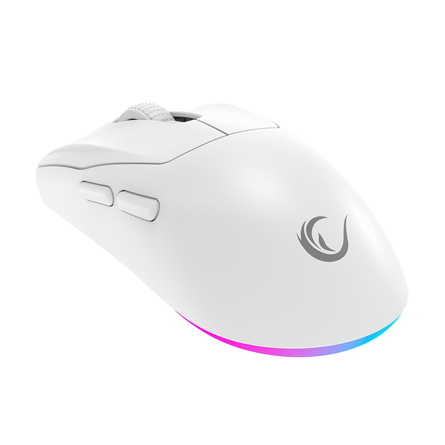 Miš gaming RAMPAGE PROTE M5 Pro Wireless White RGB LED Charged 26000 DPI 3395 Sensor, 41247 - Image 3